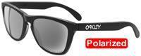 Oakley Frogskins Polished Black / Grey Polarized (03-223)